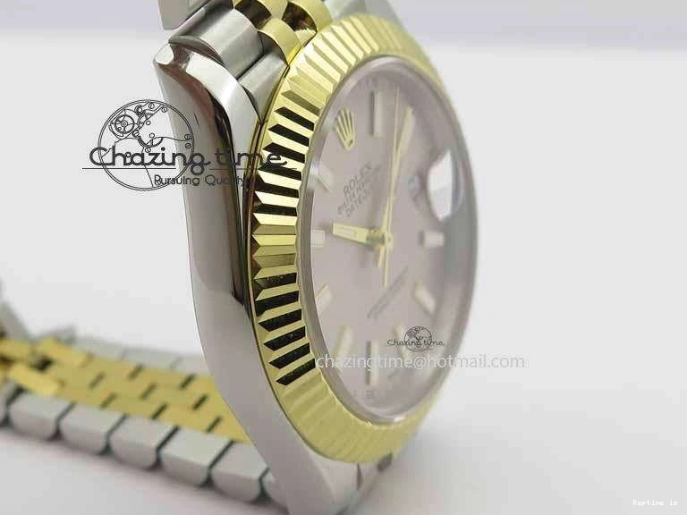 1222 Sleek DateJust II 41mm SS YG BP Maker Best Edition Silver Dial On Jubilee Bracelet A 3675